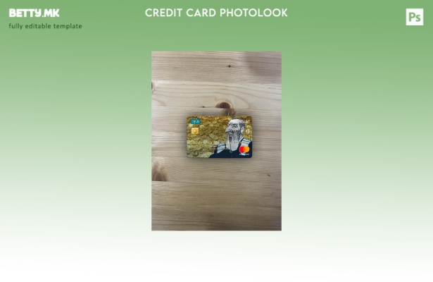 модерен стил Норвешка DNB банка мастеркард златен photolook преден шаблон